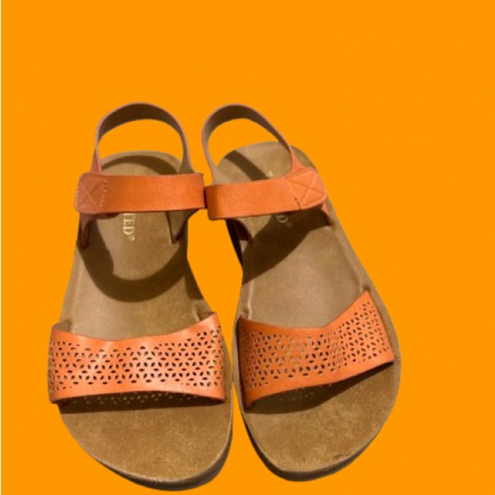 Wanted Kids' Orange Perforated Sandals